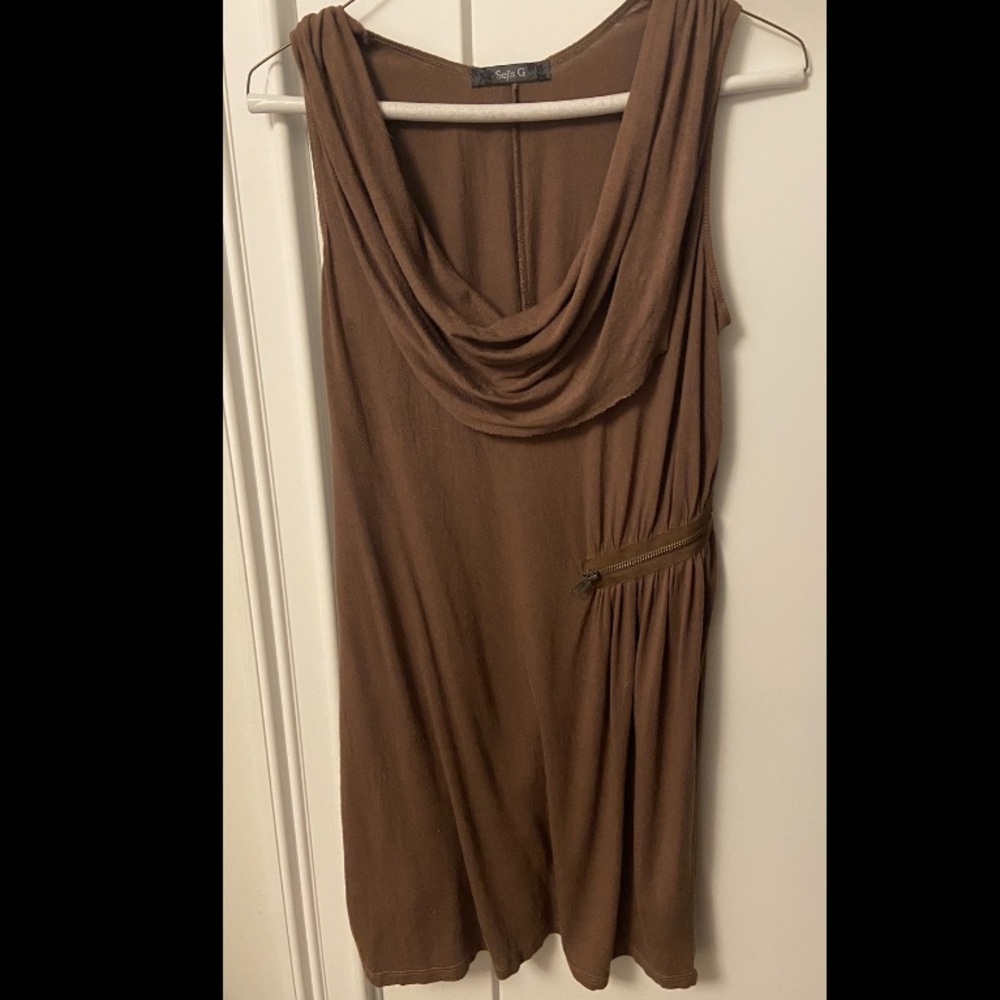 Sejis G brown dress/cover up-M